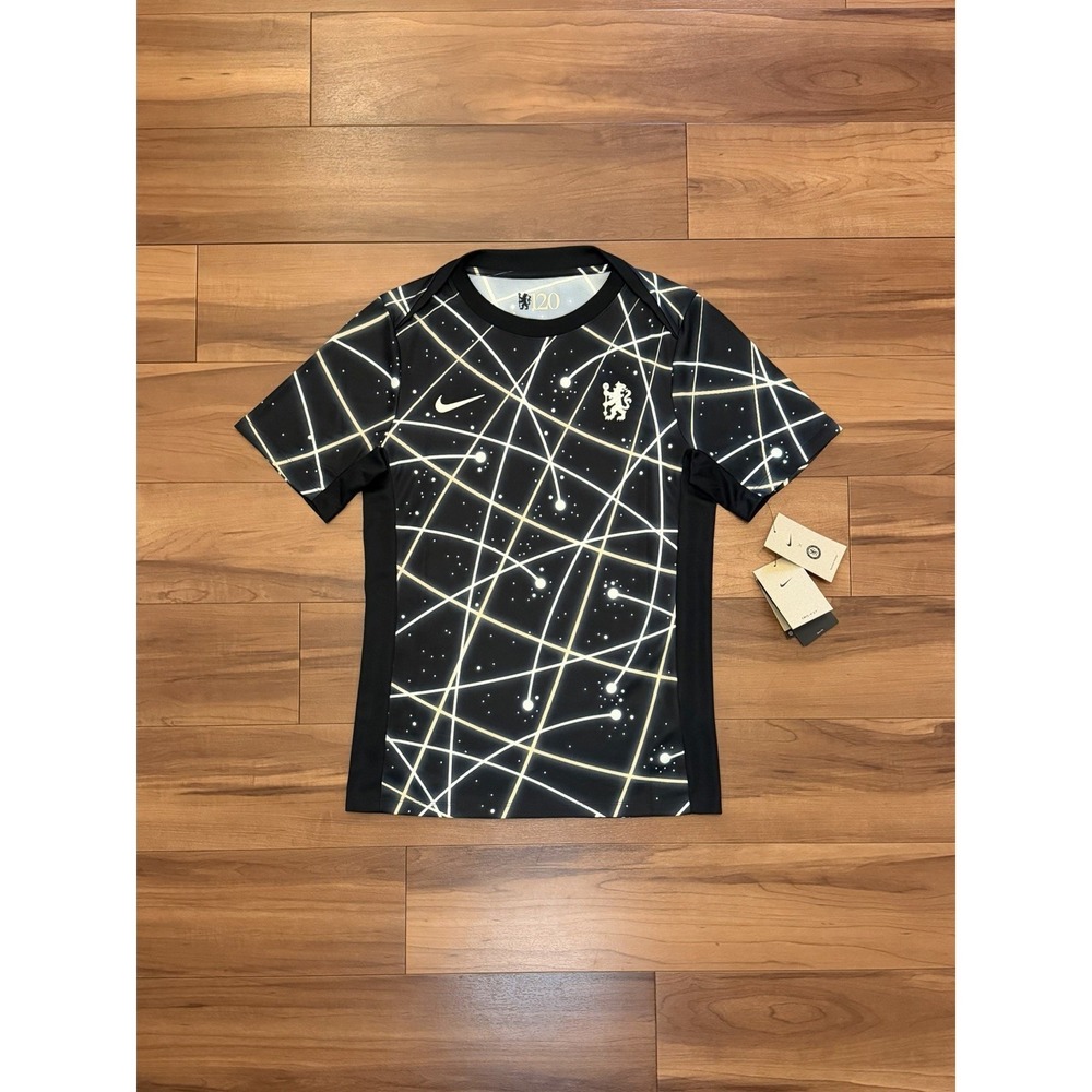 Nike Chelsea FC 2025 CWC Pre-Match Jersey Black IF3967-010 Men's Small Slim Fit